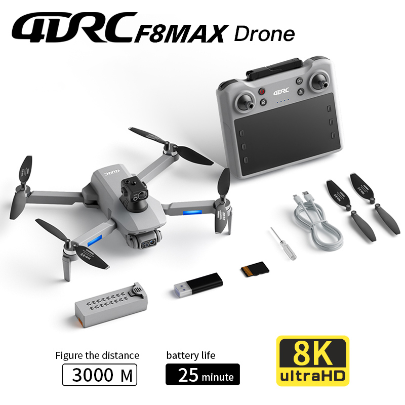 Brushed Drone Motor - F8 MAX GPS Drone Professional 8K