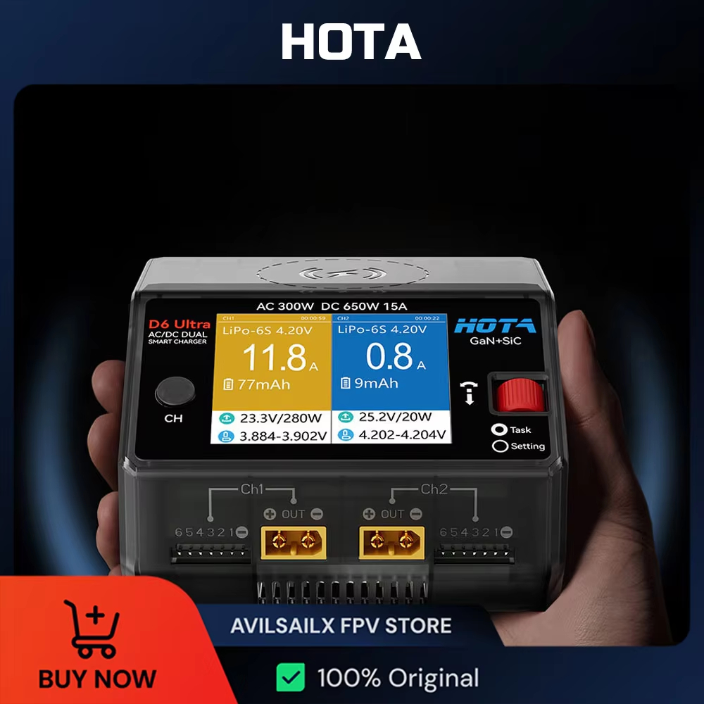 HOTA D6 Ultra GaN+SiC Dual Cha - Balance Charger Rc 评论和价格