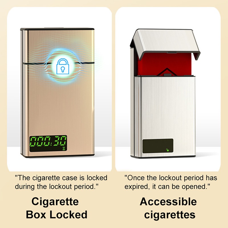 Smart Cigarette Box Aluminum S - Smoke Stopper 评论和价格