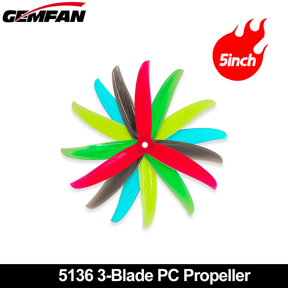 Gemfan VANOVER 5136 3 Blade PC - 5 Inch Propeller 评论和价格