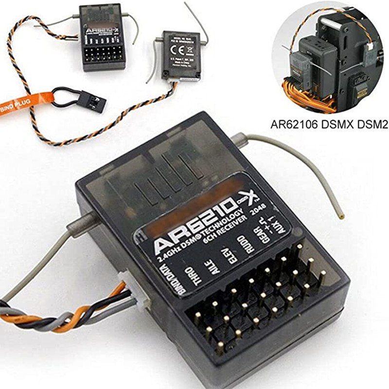 DSMX DSM2 AR6210 6CH 2.4GHz Re - Radio Transmitter 2.4Ghz 评论和价格
