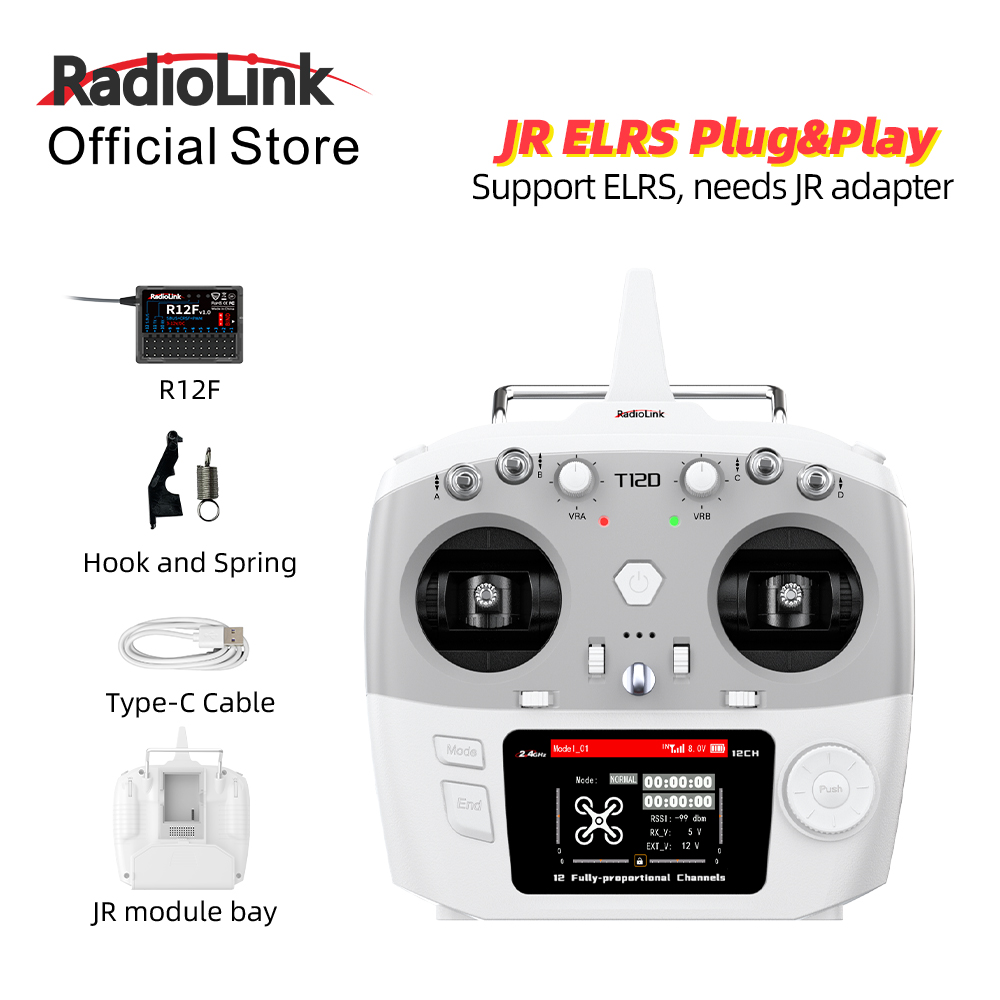 RadioLink T12D JR Module 12CH  - Radio Transmitter 2.4Ghz 评论和价格