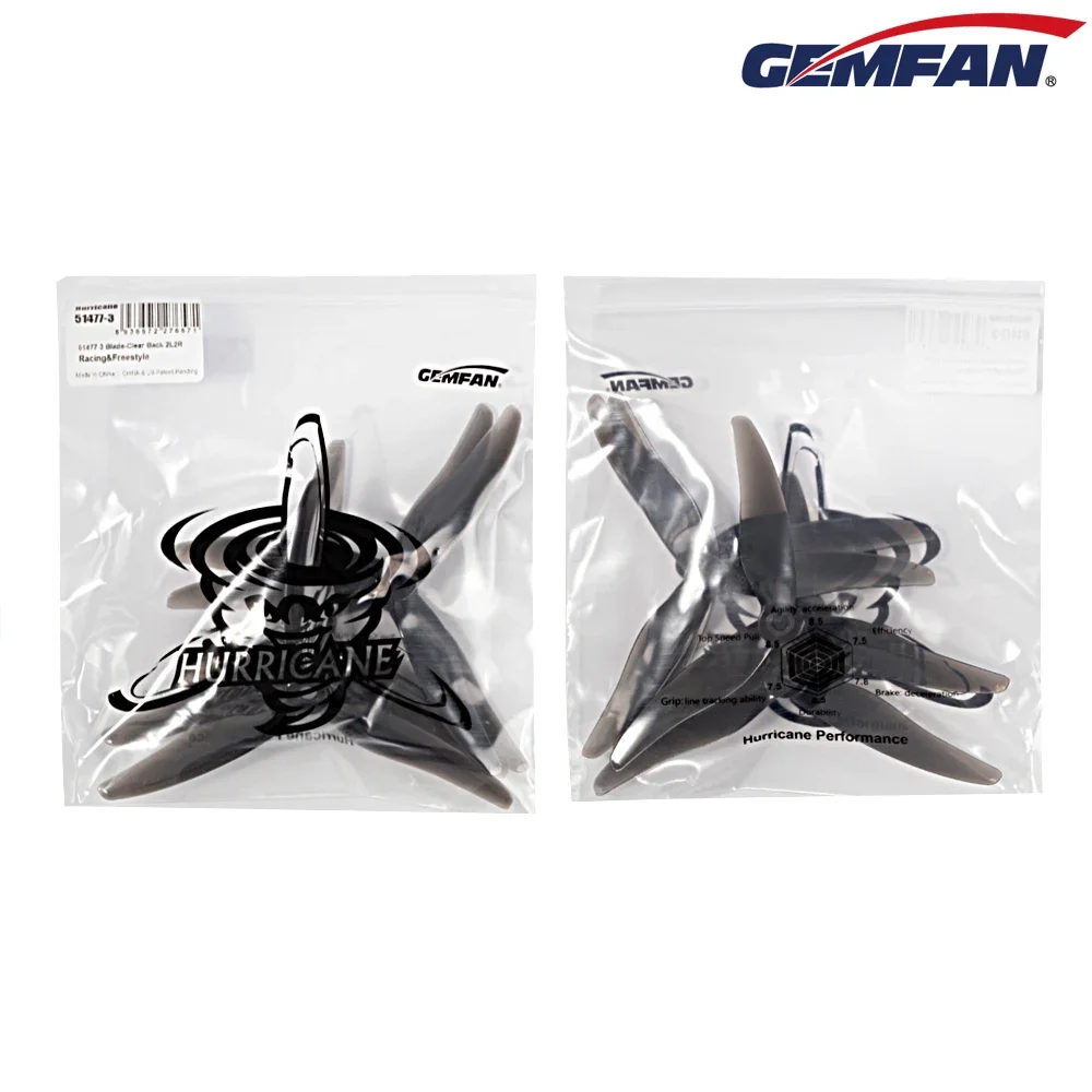 10Pairs (10CW + 10CCW) Gemfan  - 5 Inch Propeller 评论和价格