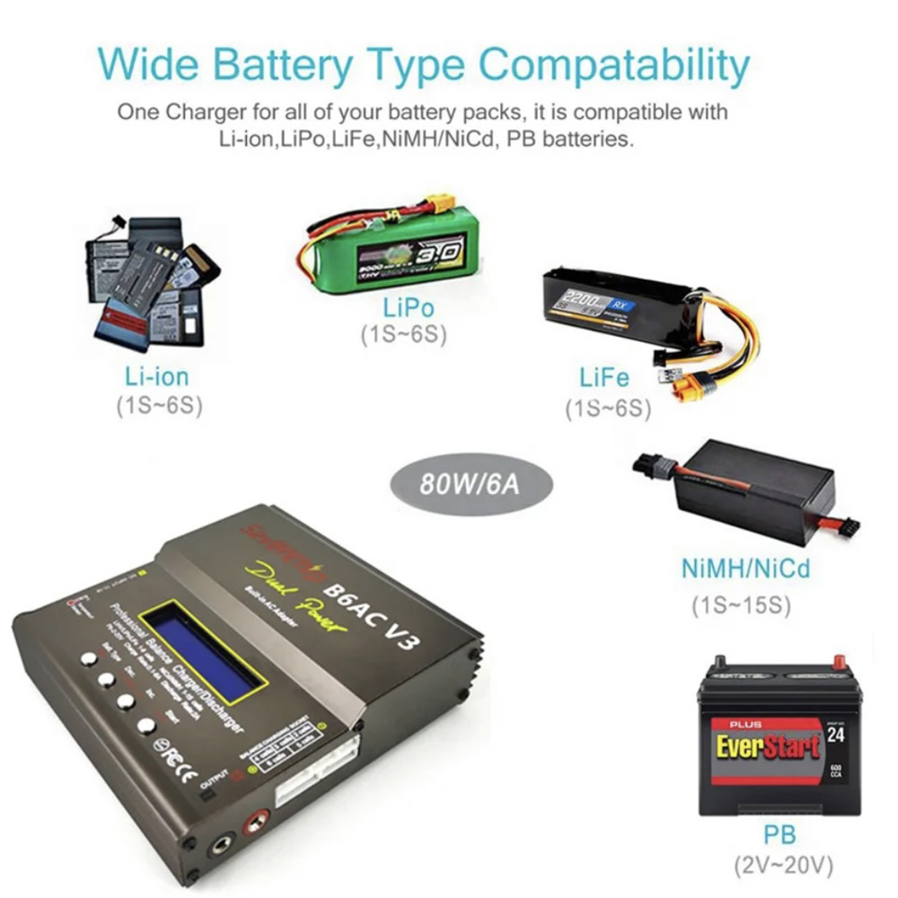 80W IMAX B6AC V3 Balance Charg - Balance Charger Rc 评论和价格