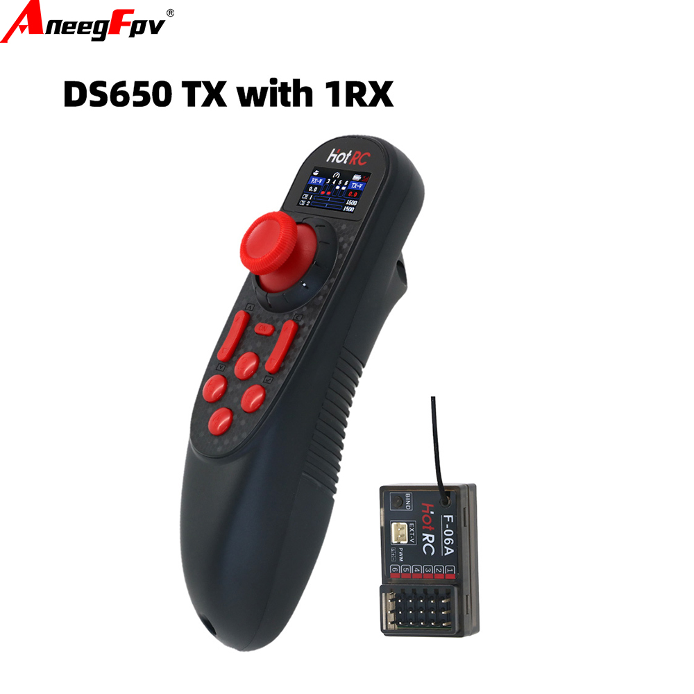 HOTRC Hot RC DS-650 DS 650 6CH - Radio Transmitter 2.4Ghz 评论和价格