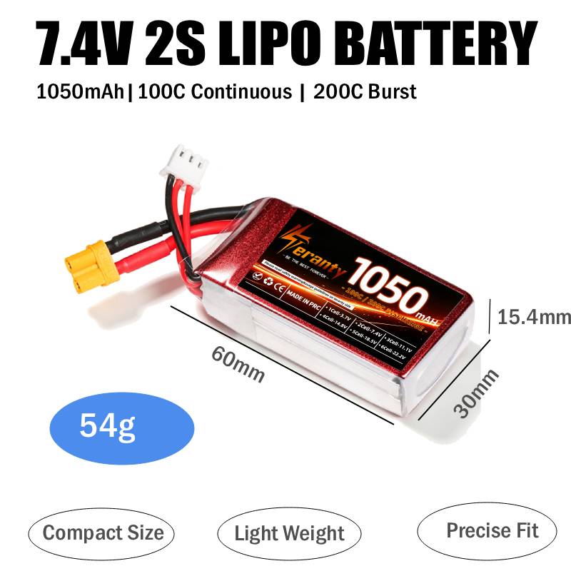 2PCS 1050mAh 2S 3S 4S RC Lipo  - Lipo Battery 4S 评论和价格