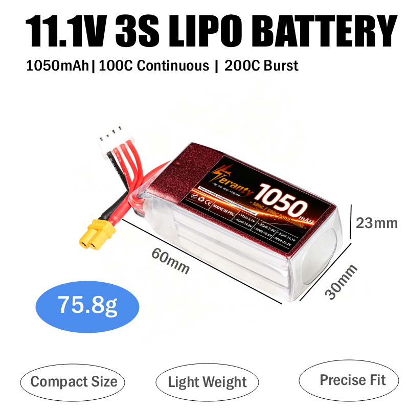 2PCS 1050mAh 2S 3S 4S RC Lipo  - Lipo Battery 4S 评论和价格