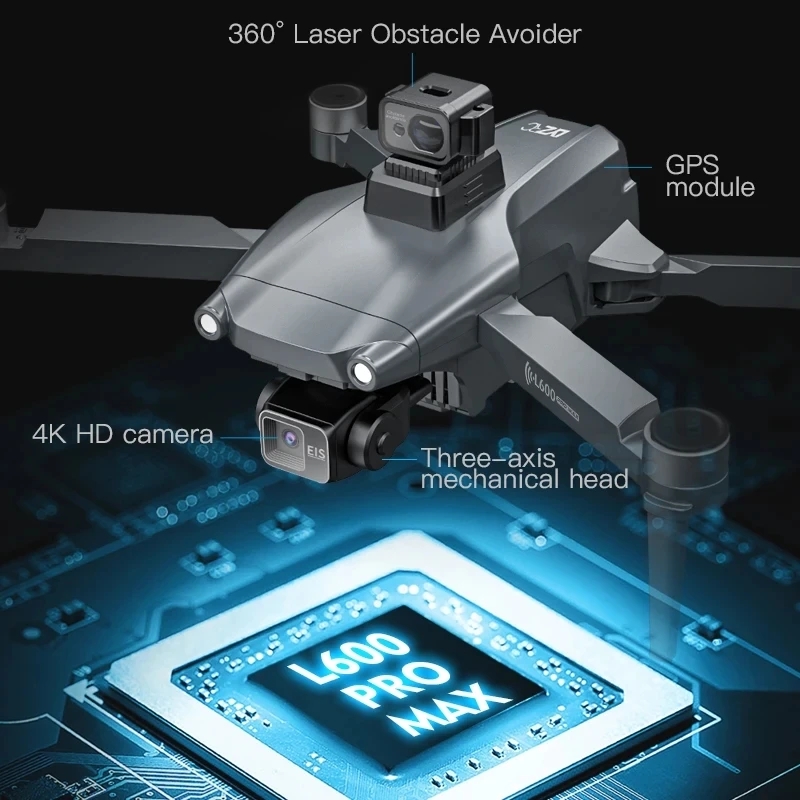 L600 PRO MAX GPS Drone Profess - Brushed Drone Motor 评论和价格