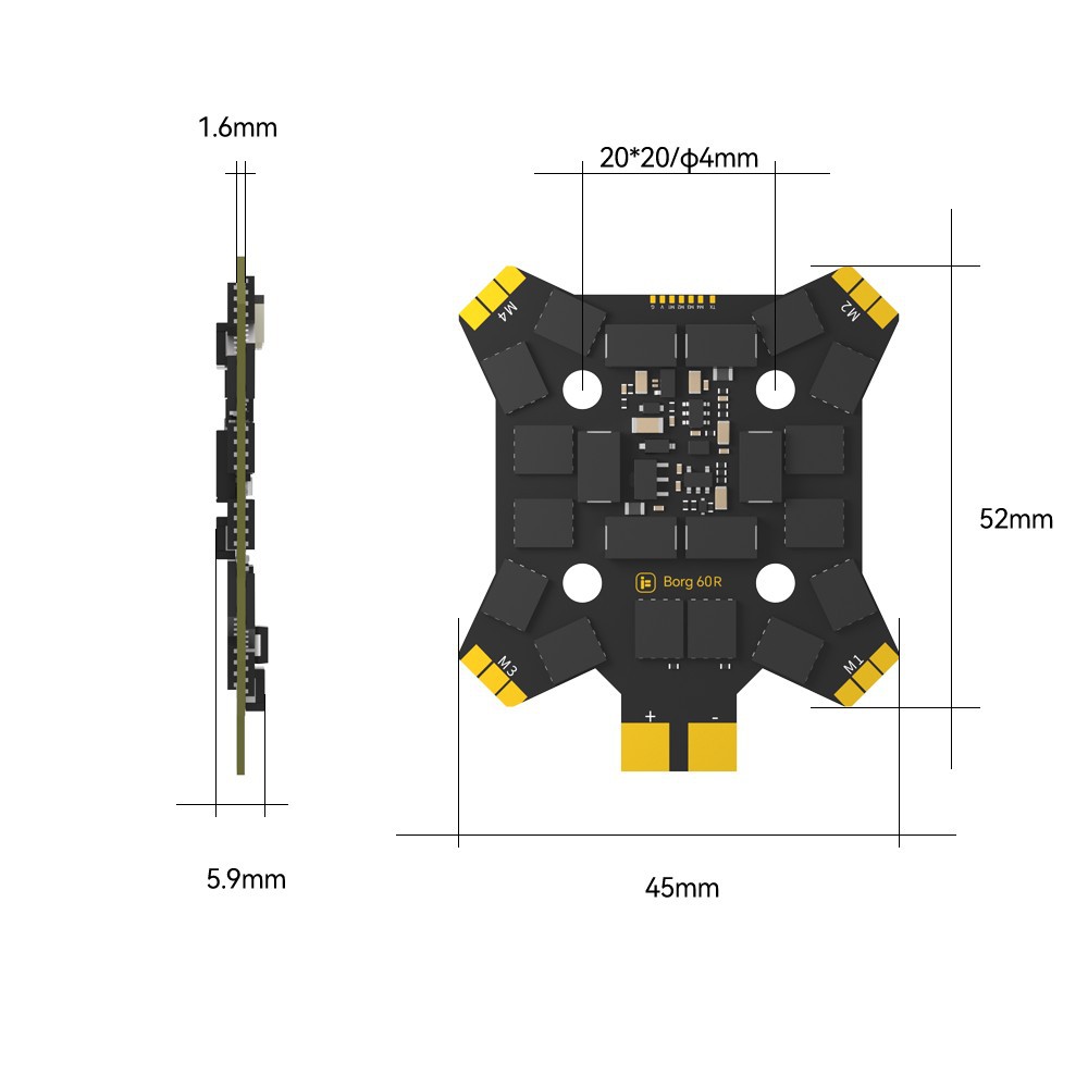 iFlight Borg Mini H7 (ICM42688 - 4 In 1 Esc 评论和价格