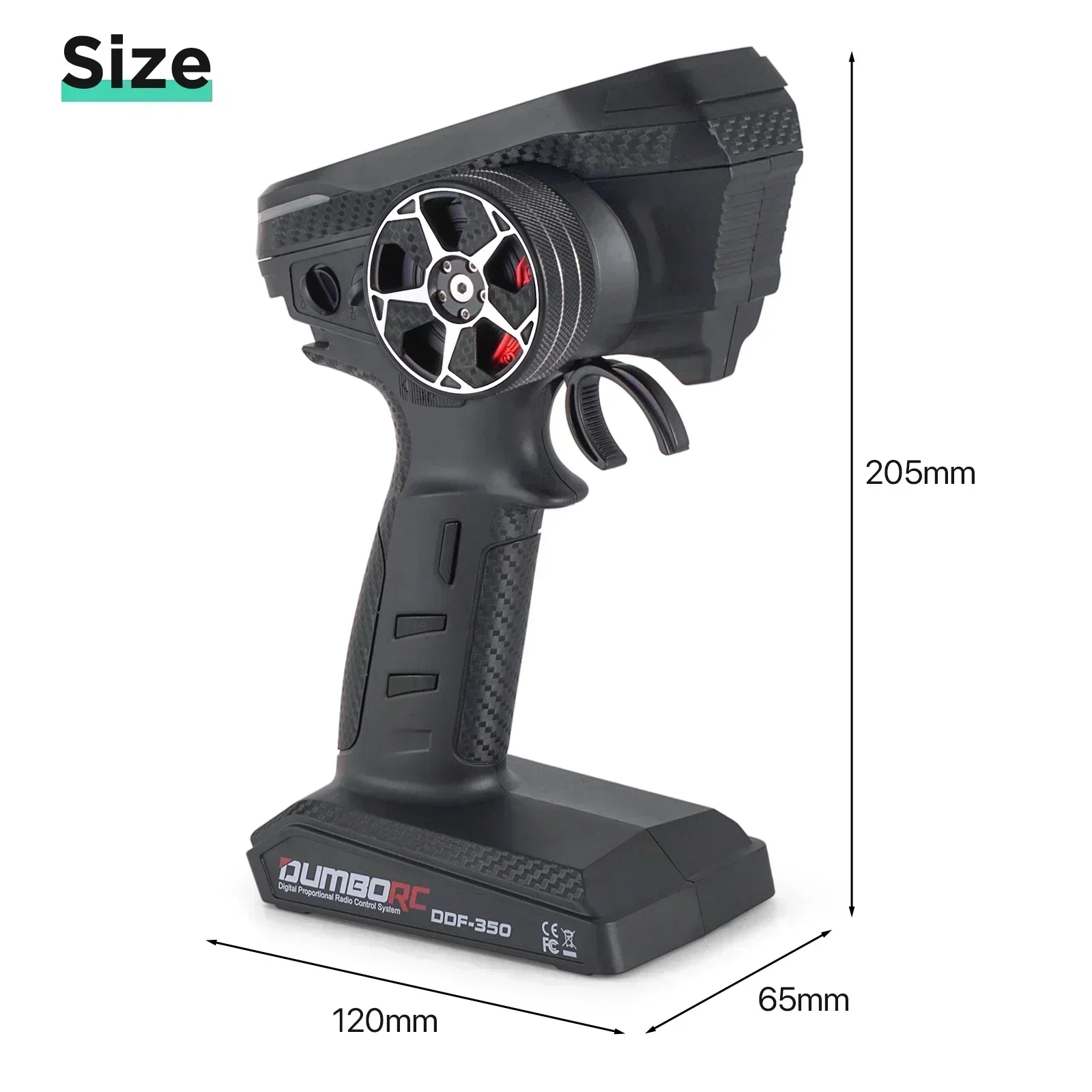 DUMBORC 10CH DDF-350 RC Remote - Radio Transmitter 2.4Ghz 评论和价格