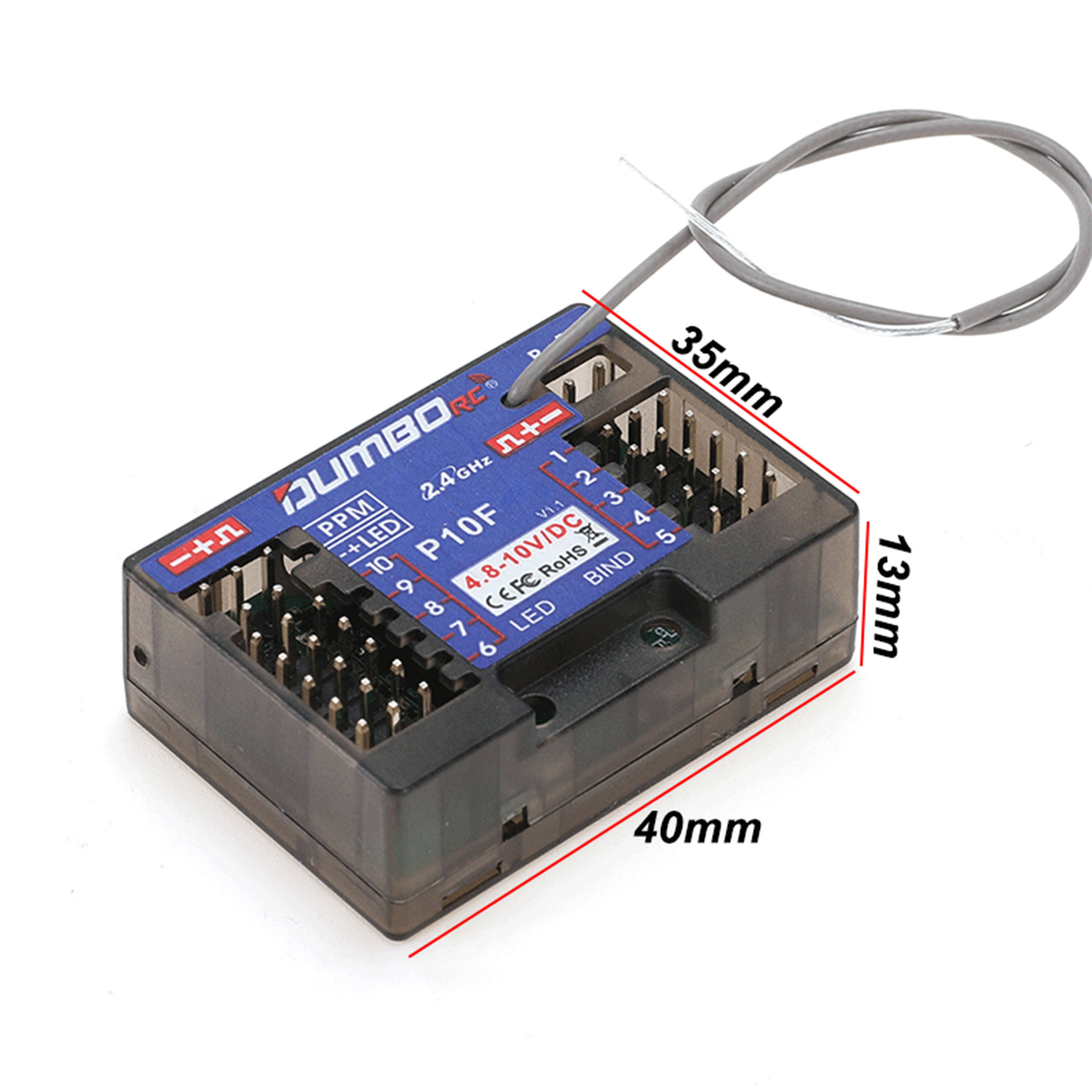 DUMBORC P10F P10FG 10CH 2.4GHz - Radio Transmitter 2.4Ghz 评论和价格