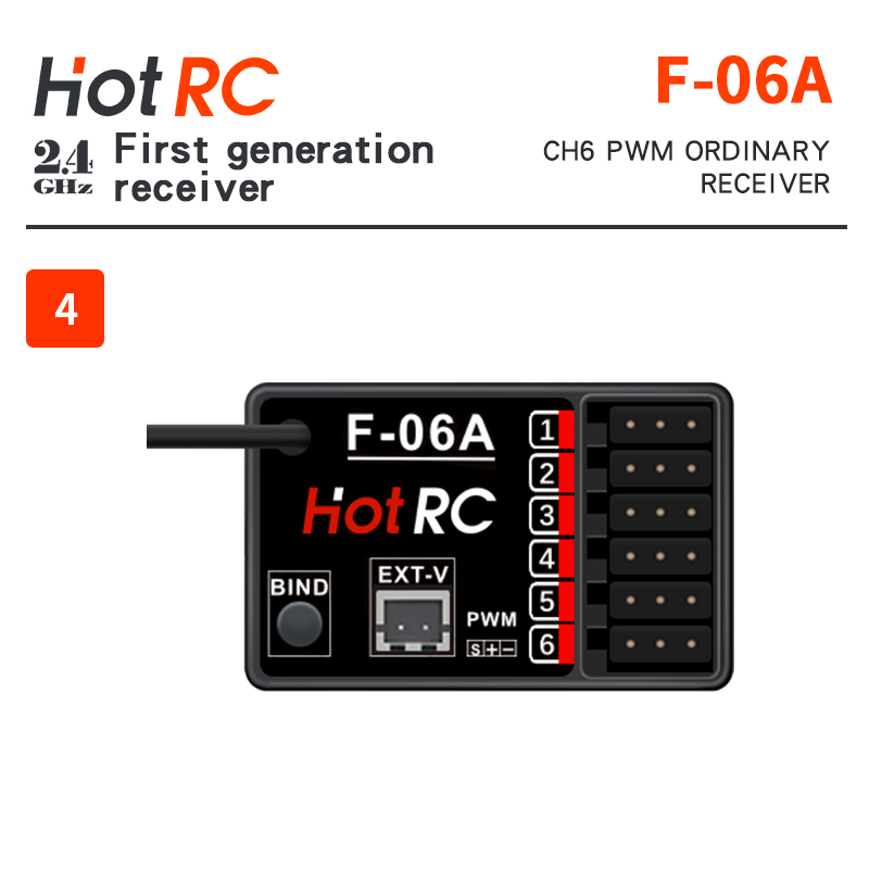 HOTRC 2.4Ghz Receivers F-01A F - Radio Transmitter 2.4Ghz 评论和价格