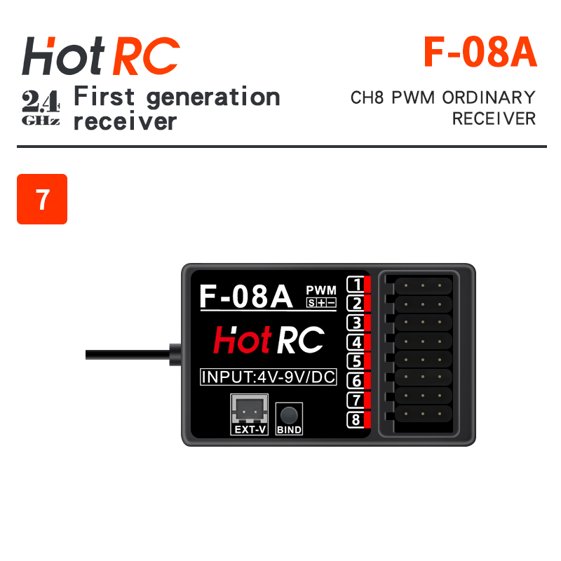 HOTRC 2.4Ghz Receivers F-01A F - Radio Transmitter 2.4Ghz 评论和价格